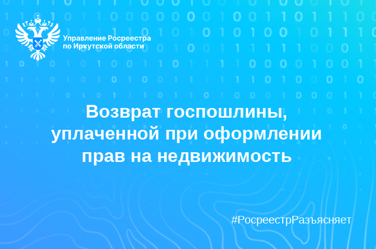 Возврат госпошлины, уплаченной при оформлении прав на недвижимость