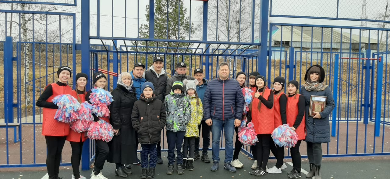 Открытие многофункциональной спортивной площадки на территории р.п. Железнодорожный