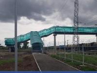 В посёлке Михайловка Черемховского района завершилось строительство пешеходного моста через железнодорожные пути станции Половина