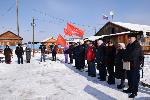 В Обусе состоялся 42-й открытый турнир по футболу на снегу, посвященный памяти 11 комсомольцев, погибших за Советскую власть