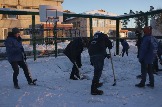 !Расчистка спортивной площадки Центра социальной помощи семье и детям г.Усть-Илимска и Усть-Илимского района Снежным десантом.