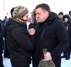 Проводили на службу по контракту