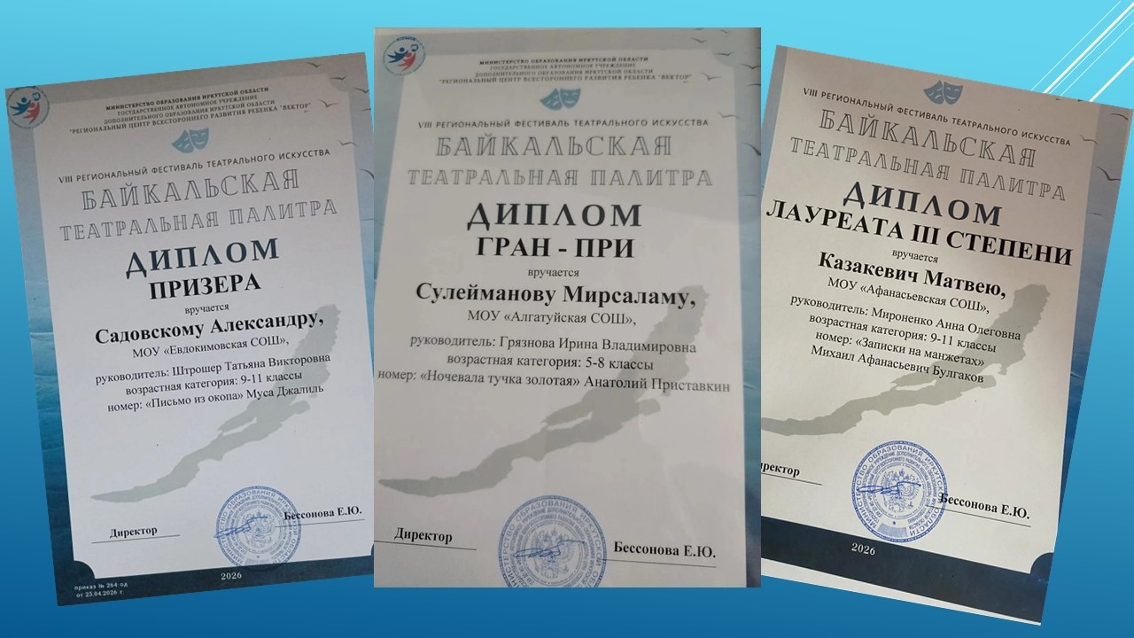 Триумф на региональном фестивале «Байкальская театральная палитра»: наши таланты покорили сцену!