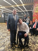 Двукратный чемпион XVI Паралимпийских летних игр по фехтованию Александр Кузюков и Иван Иванов