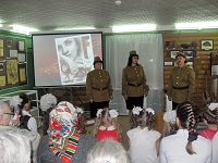 Сотрудники районного   музея  провели праздничное мероприятие, посвященное Дню Победы