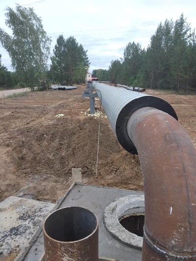 Продолжается капремонт теплотрассы в Лесогорске