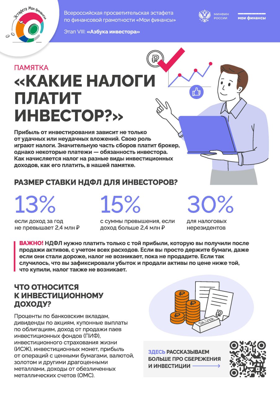 Какие налоги платит инвестор 