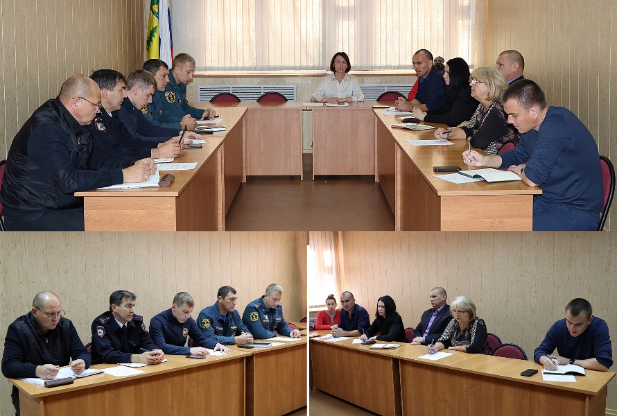 На заседании КЧС обсудили меры по повышению пожарной безопасности и организации ледовых переправ