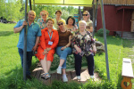 Туристы на пасеке Галеевых.  Семейная пасека Галеевых.