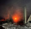 Пожар на предприятии в Октябрьском