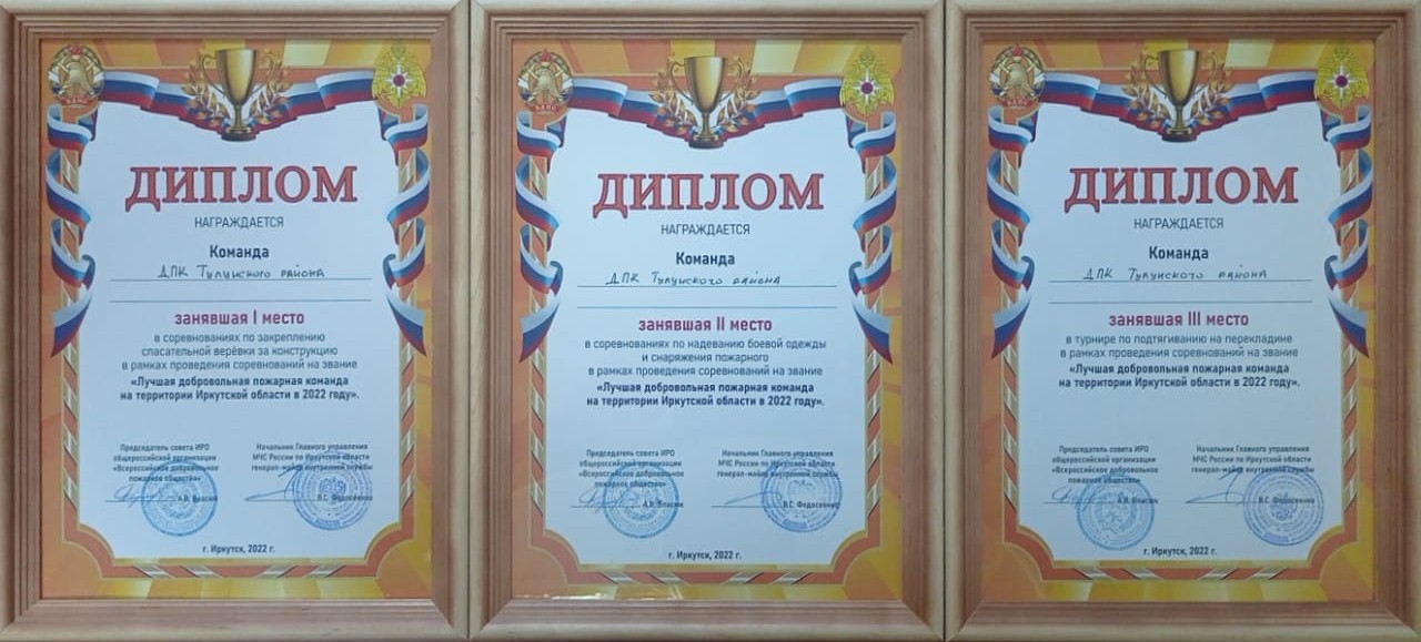 Добровольная пожарная команда Тулунского муниципального района приняла участие в соревнованиях на звание «Лучшая добровольная пожарная команда Иркутской области в 2022 году»