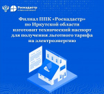 Филиал ППК «Роскадастр» по Иркутской области изготовит технический паспорт для получения льготного тарифа на электроэнергию