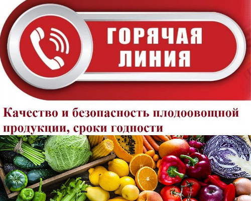 В России начала работу горячая линия по вопросам безопасности плодоовощной продукции