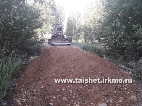 В затопленных муниципальных образованиях Тайшетского района восстанавливают дороги