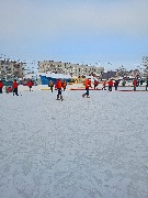на разминке