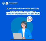 В региональном Роскадастре напомнили, как подать онлайн-обращение через ПОС