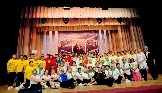 Участники третьего областного фестиваля групп оздоровительной гимнастики ветеранских организаций