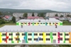 Детский сад №1: яркий фасад и супер-площадки
