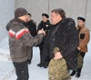 Проводили на службу по контракту