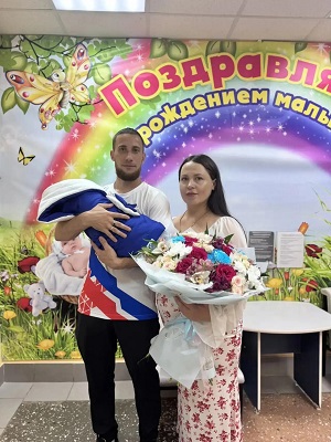 У бойца СВО из Чуны родился сын-богатырь
