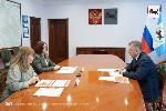 Губернатор Игорь Кобзев встретился с Уполномоченным по правам ребенка в Иркутской области Татьяной Афанасьевой и региональным куратором проекта «Вызов» Юлией Васильковой