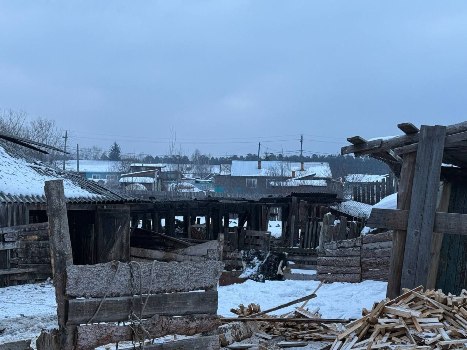 В Лесогорске сгорела надворная постройка 
