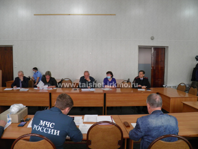 Заседание Комиссии по предупреждению и ликвидации ЧС в Тайшетском районе.
