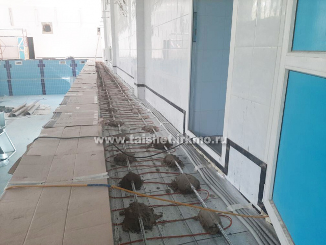 Реконструкция бассейна в Тайшете близка к завершению