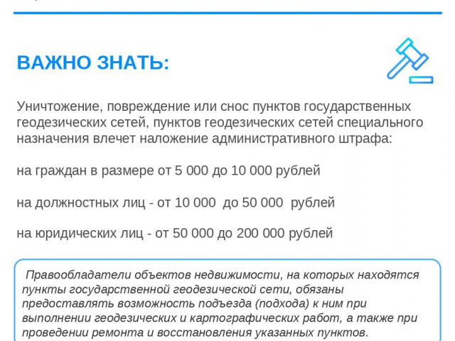 Использование земель с геодезическими пунктами