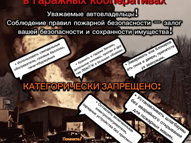 Правила пожарной безопасности.