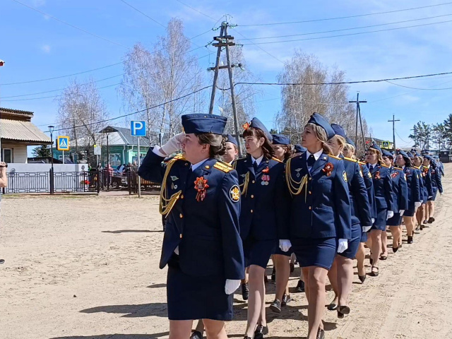 Празднование 9 мая в Новобирюсинском