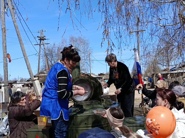 Празднование 9 мая в Новобирюсинском
