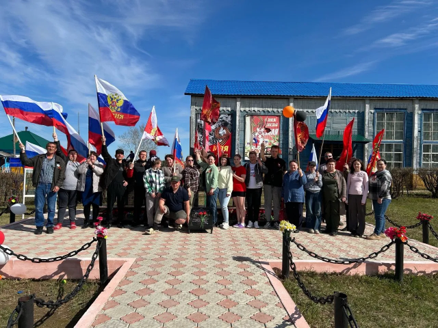 Празднование 9 мая в Новобирюсинском