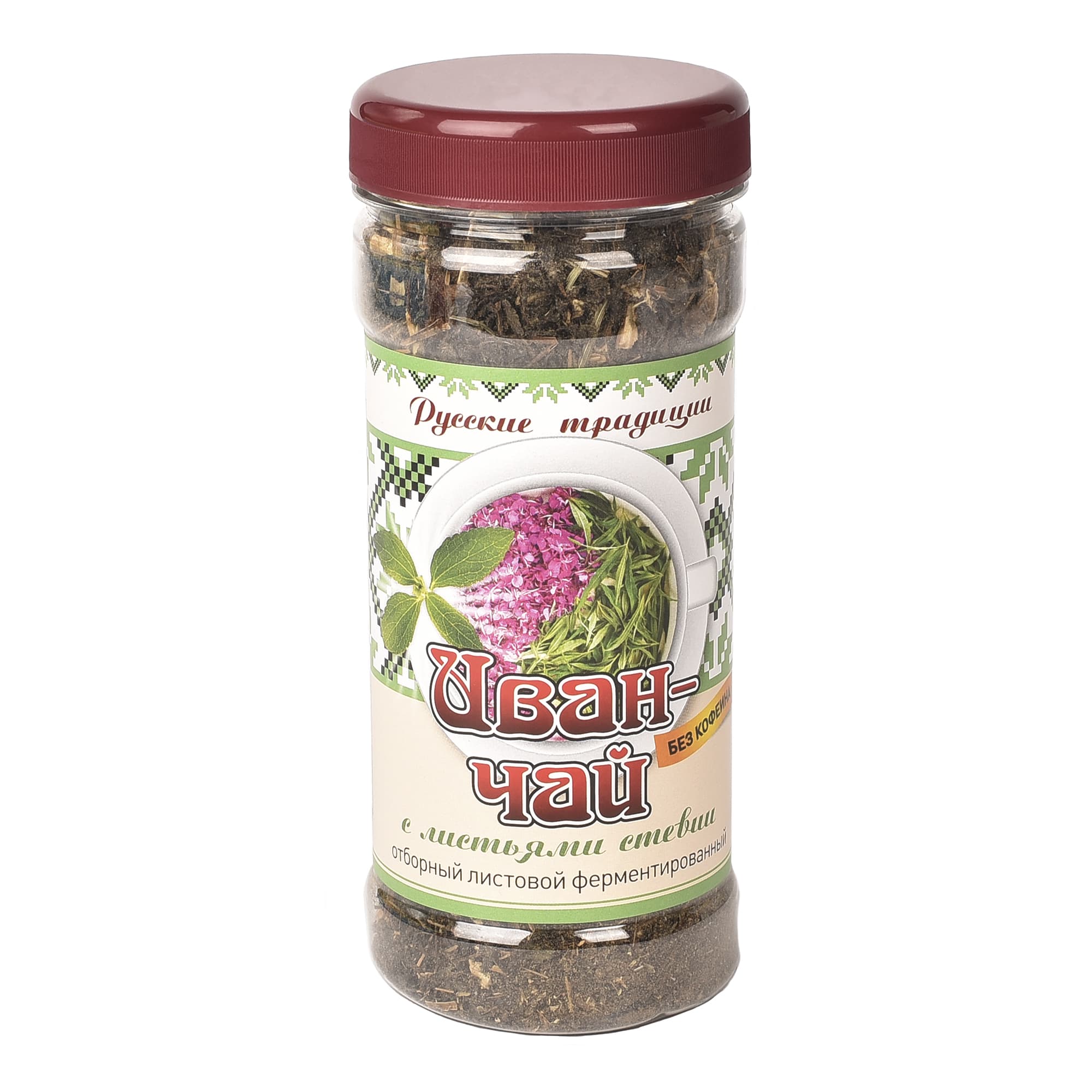 Иван-чай с листьями стевии «Экоцвет», банка ПЭТ, 90 г от производителя Травы Байкала купить оптом