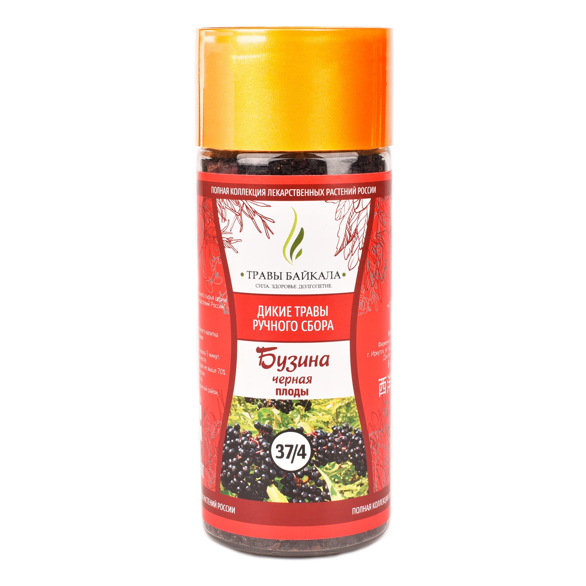 Бузина черная, плоды «Травы Байкала» (37/4), банка ПЭТ, 150 г от производителя Травы Байкала купить оптом