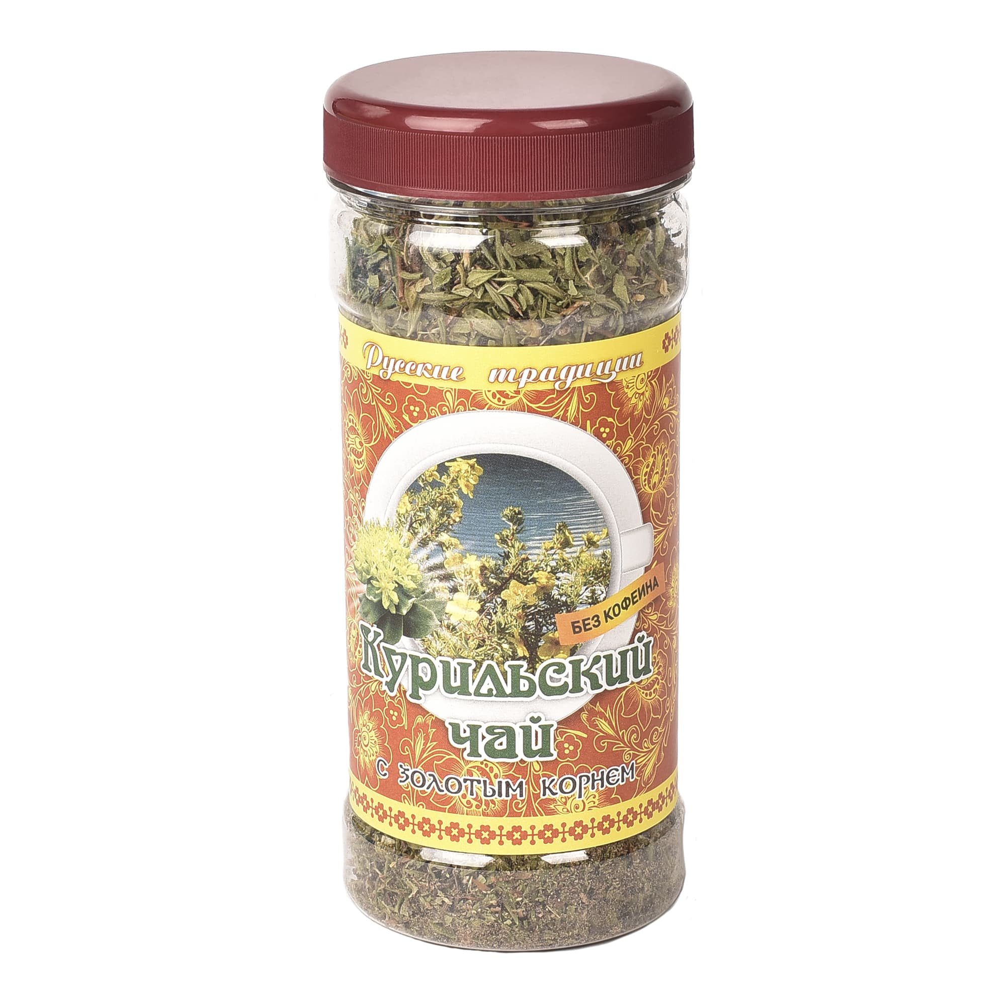 Курильский чай с золотым корнем «Экоцвет», банка ПЭТ, 30 г