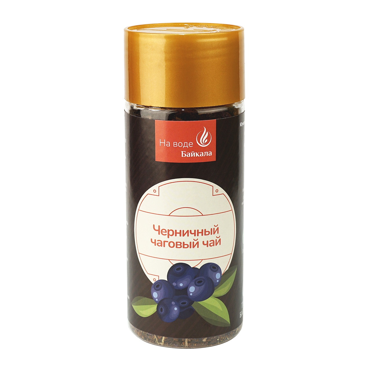 Чаговый чай черничный «На воде Байкала», банка ПЭТ, 80 г от производителя Травы Байкала купить оптом
