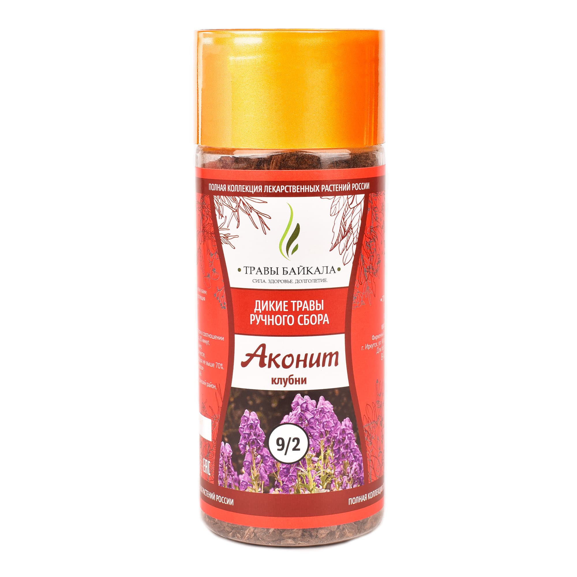 Аконит, клубни «Травы Байкала» (9/2), банка ПЭТ, 150 г от производителя Травы Байкала купить оптом