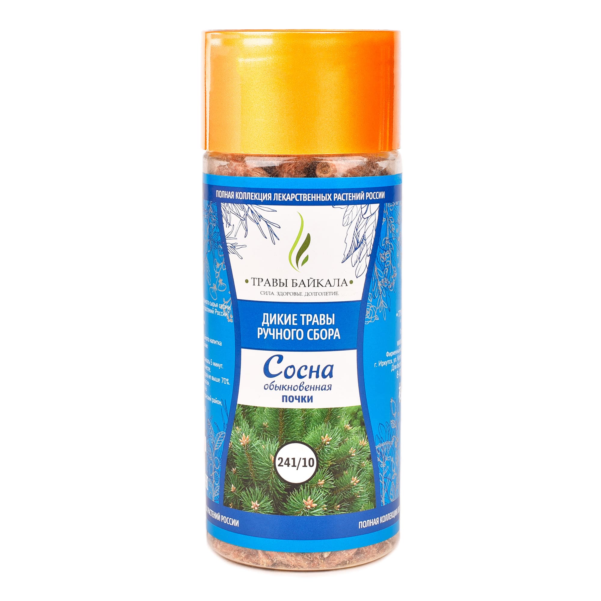 Сосна обыкновенная, почки «Травы Байкала» (241/10), банка ПЭТ, 90 г от производителя Травы Байкала купить оптом