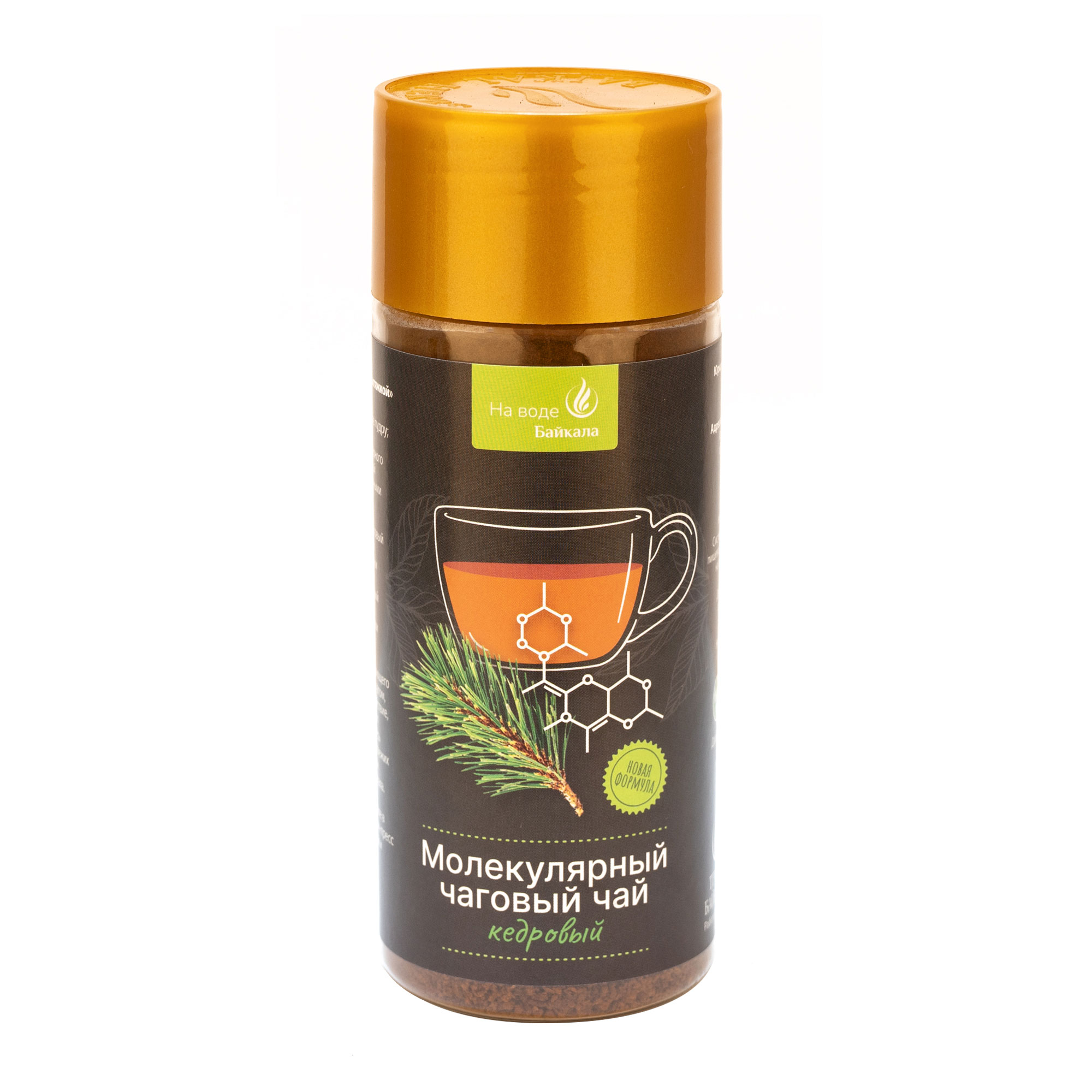 Чай чаговый кедровый, «Молекулярные чаи», банка ПЭТ, 80 г от производителя Травы Байкала купить оптом