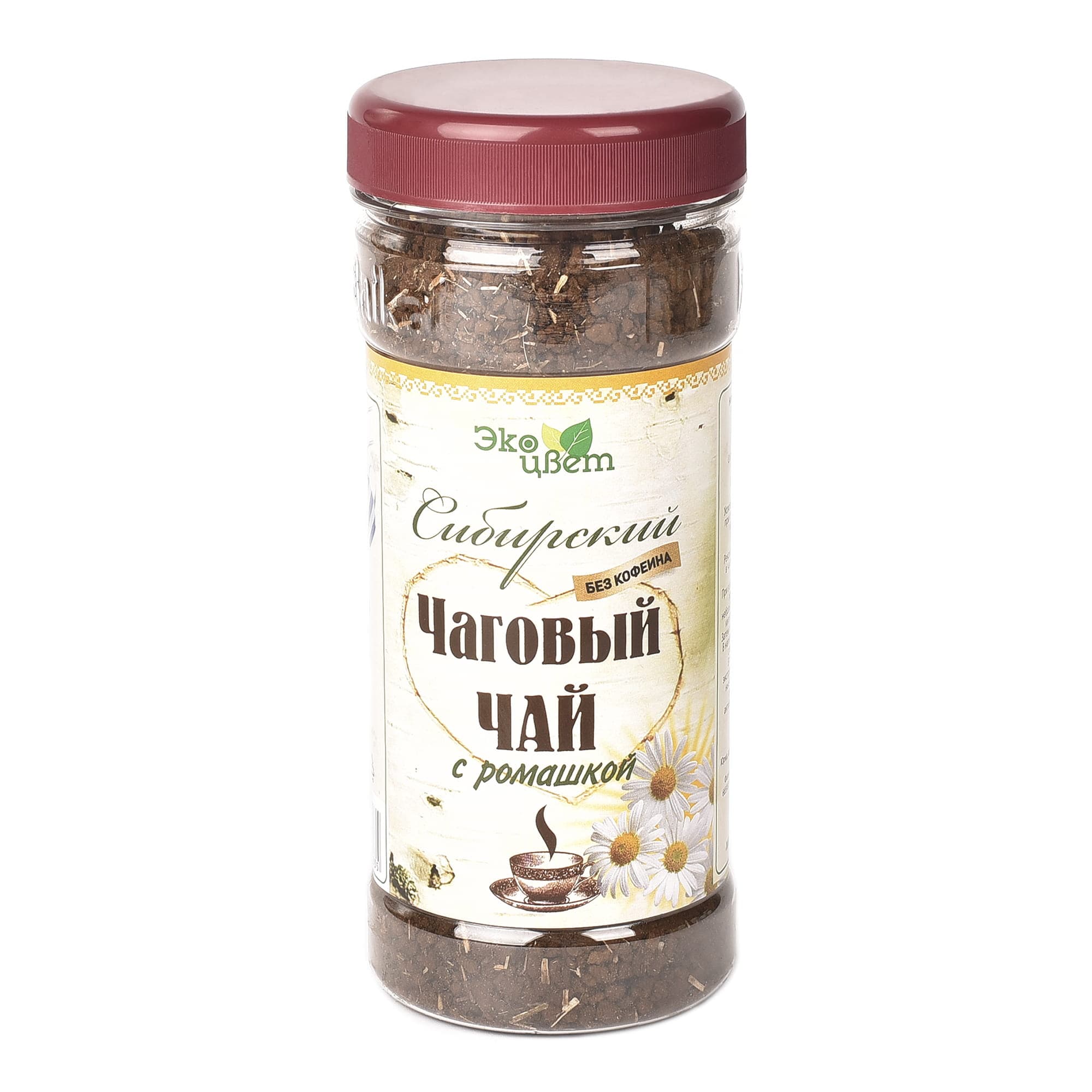 Чаговый чай с ромашкой «Экоцвет», банка ПЭТ, 90 г