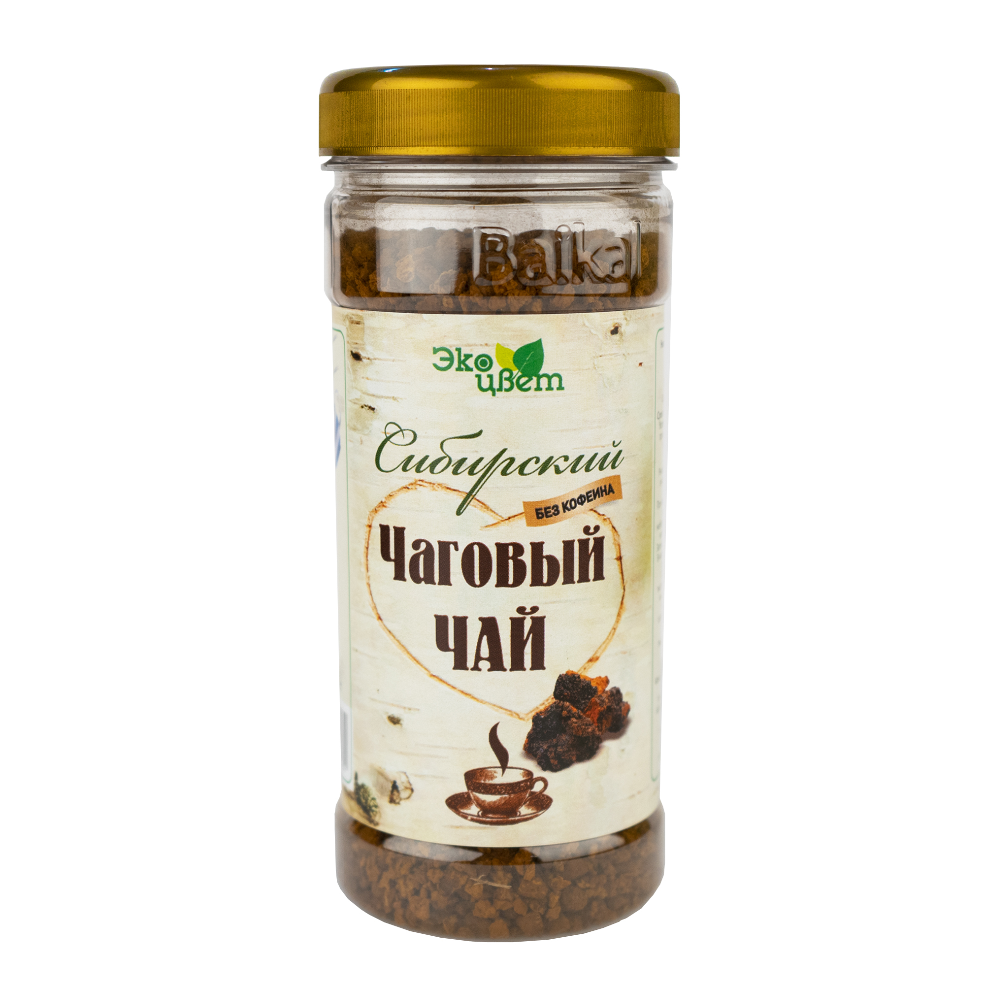 Чай чаговый Сибирский «Экоцвет», банка ПЭТ, 90г