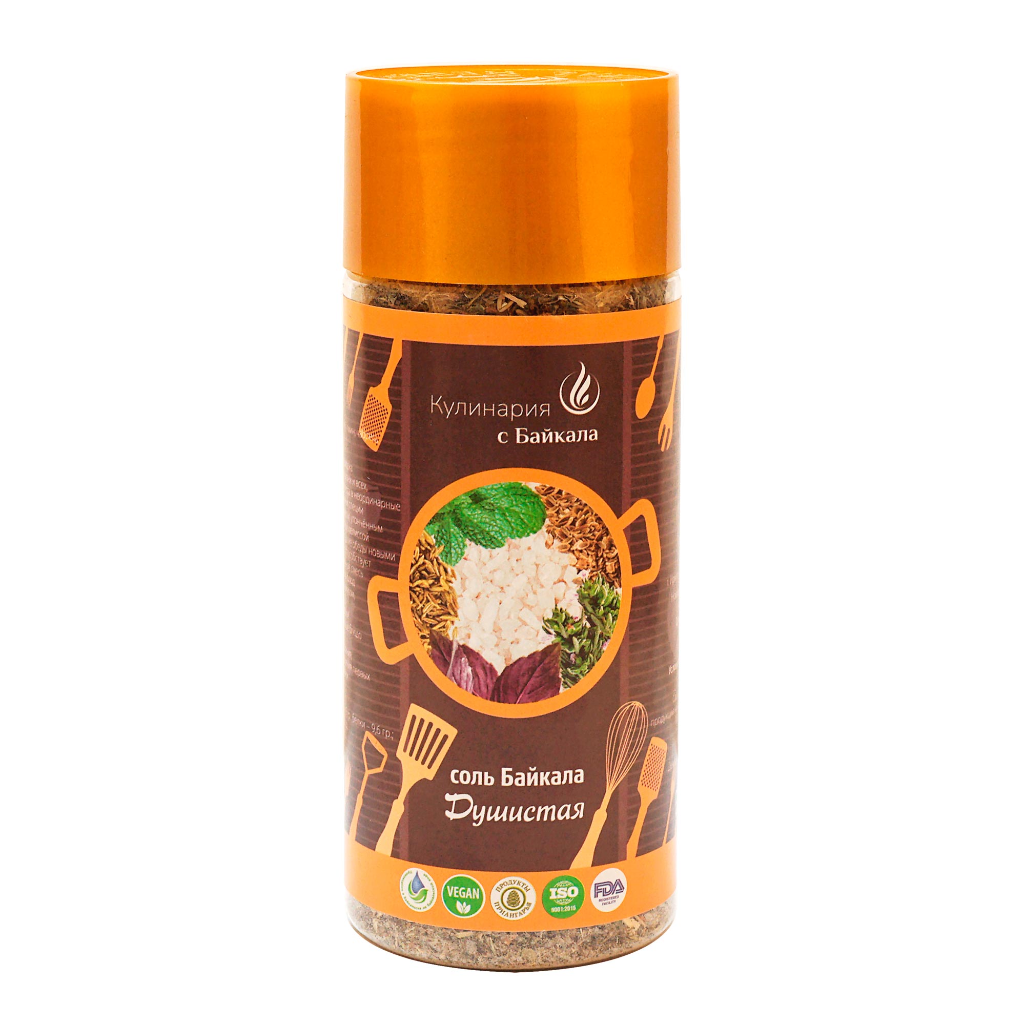 Соль Байкала душистая, «Кулинария с Байкала», банка ПЭТ, 200 г от производителя Травы Байкала купить оптом