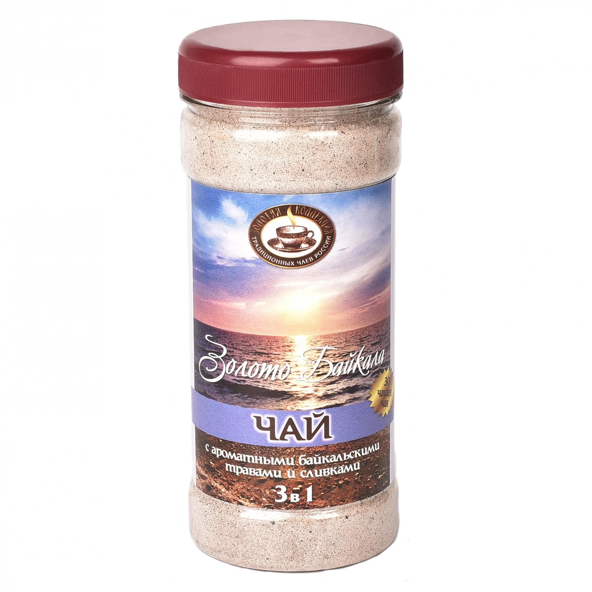 Чай растворимый молочный Золото Байкала «Экоцвет», банка ПЭТ, 200 г