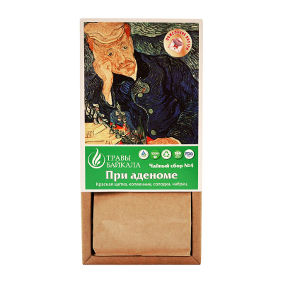 Чайный сбор при аденоме, №4, «Место силы Байкал», коробка картон, 50 г