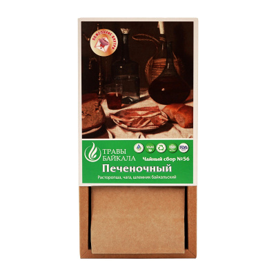 Чайный сбор Печеночный, №56, «Место силы Байкал», коробка картон, 50 г